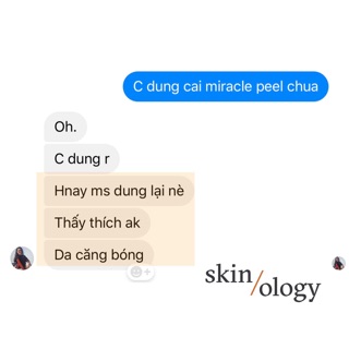 Miracle peel ( tẩy tế bào chết sinh học)