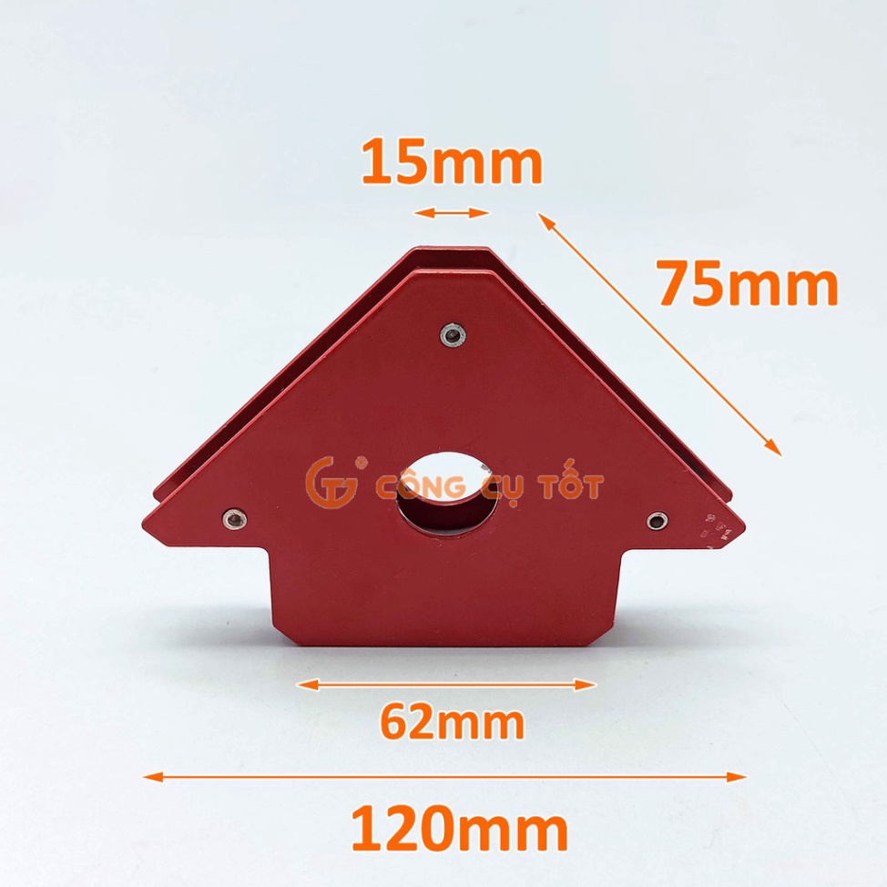 Ke góc nam châm 3 inch lực hút 5 kg để hàn sắt lá