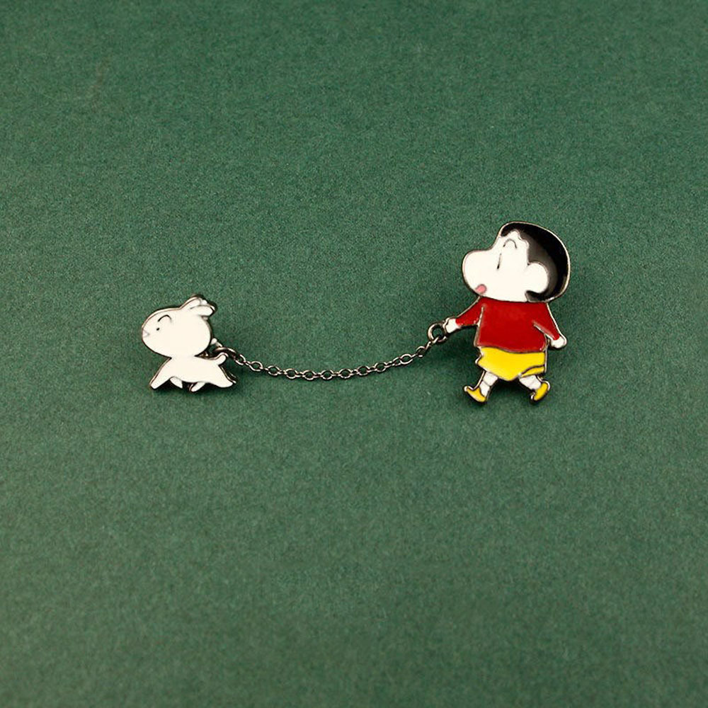 Ghim Cài Áo Hình Hoạt Hình Shin-Chan Đáng Yêu