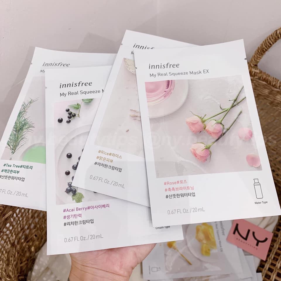 ( lẻ miếng - mix ngẫ nhiên ) nạ innisfree nhiều vị