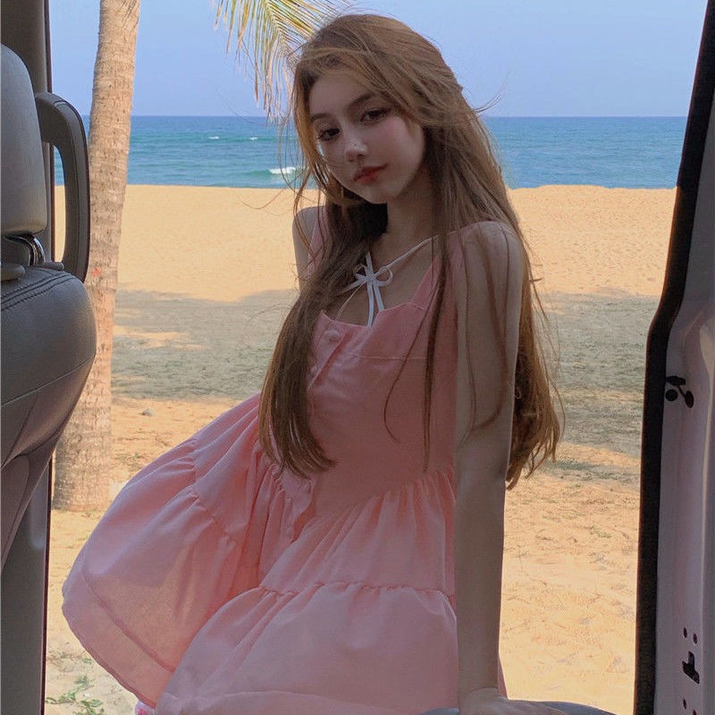 Đầm Không Tay Ôm Eo Mùa Hè Ngọt Ngào Mới 2021 | BigBuy360 - bigbuy360.vn