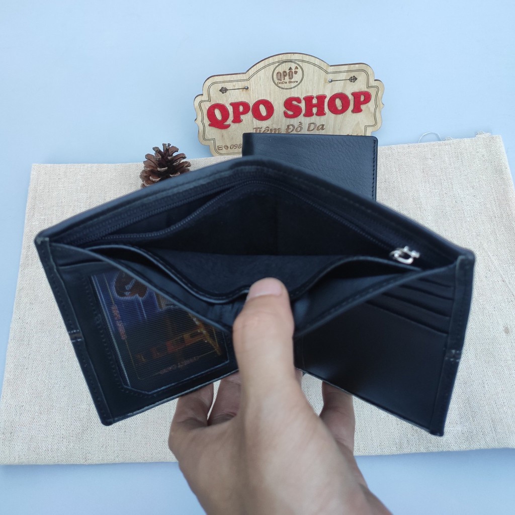 Ví da nam cao cấp da bò nappa loại xịn hàng loại 1- Bảo hành da 12 tháng