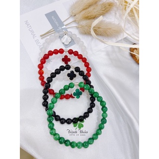 Vòng xinh đeo tay cỏ 4 lá