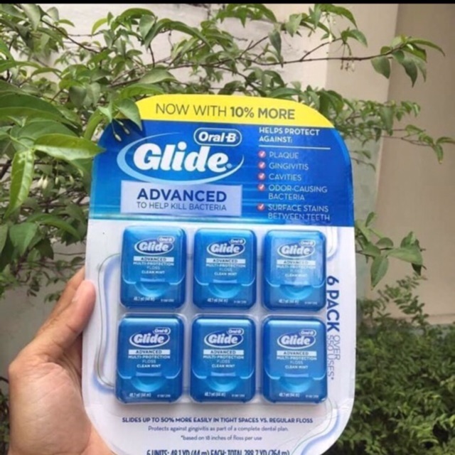 ❄️Chỉ nha khoa Oral-B Glide Advanced Multi-Protection Floss 44m - vỉ 6 hộp 264m❄️