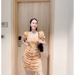 Váy hoa xếp ly sành điệu