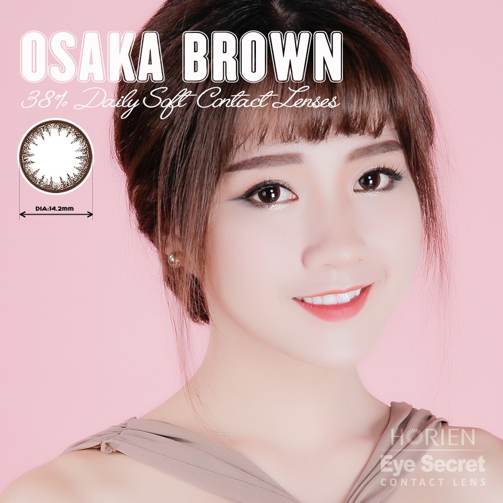 Kính áp tròng Eye Secret dùng 1 ngày màu Osaka Brown