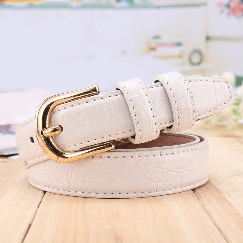 CARTIER Thắt Lưng Da Cá Sấu Bản Nhỏ Thời Trang Cho Nữ