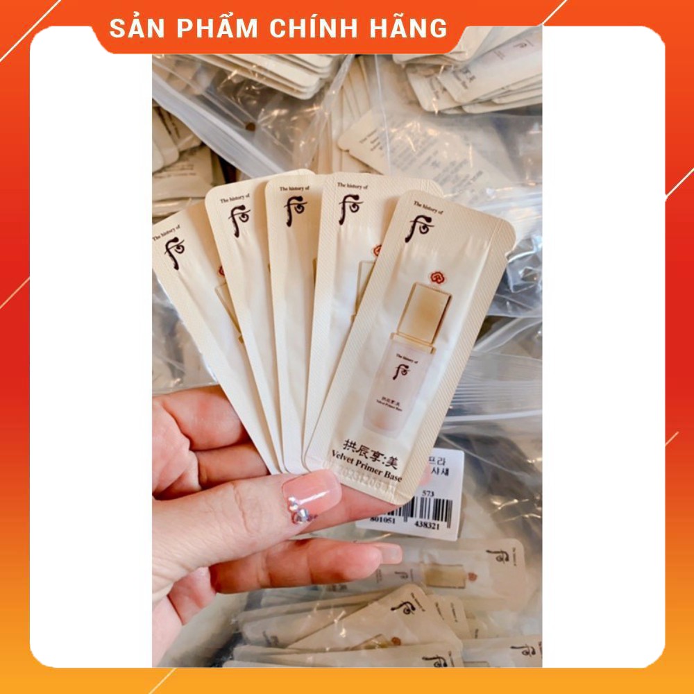 Gói Sample Kem Lót Kiềm Dầu Che Khuyết Điểm Whoo Velvet Prime Base 1ml