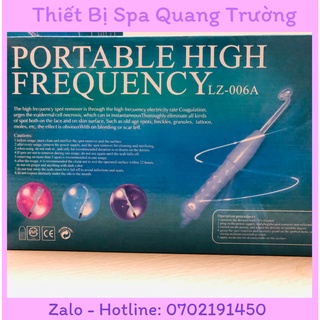 Máy điện tím sát khuẩn kháng viêm sau nặn mụn cầm tay cho spa, thẩm mỹ - thiết bị spa quang trường