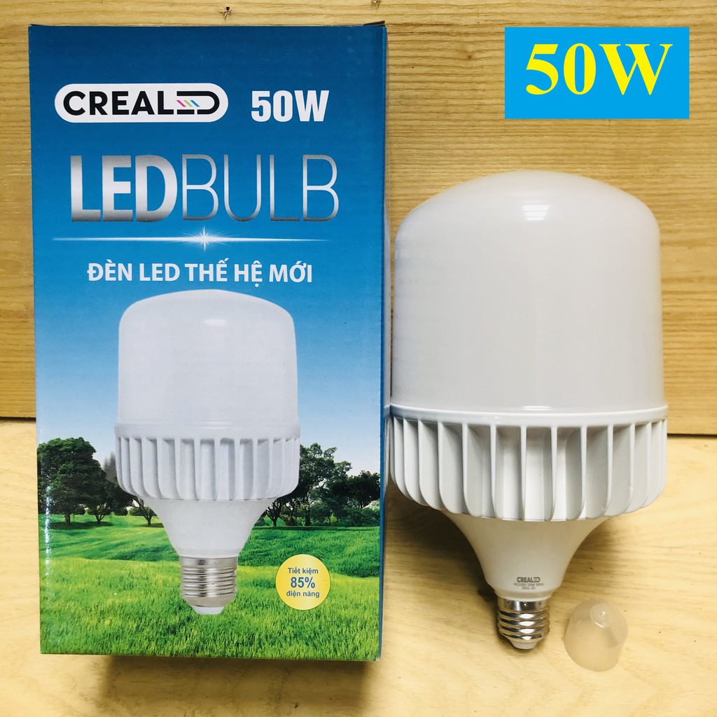 Bóng chống lóa đèn led trụ nhôm đúc 15-50W Chiếu sáng nhà xưởng, gia đình ( Đáp ứng tốt với cường độ sử dụng cao)