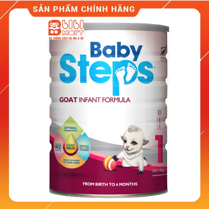 Sữa Dê Công thức Baby Steps Số 1  FREESHIP giúp bé phát triển thể chất và trí não toàn diện,tăng cường miễn dịch