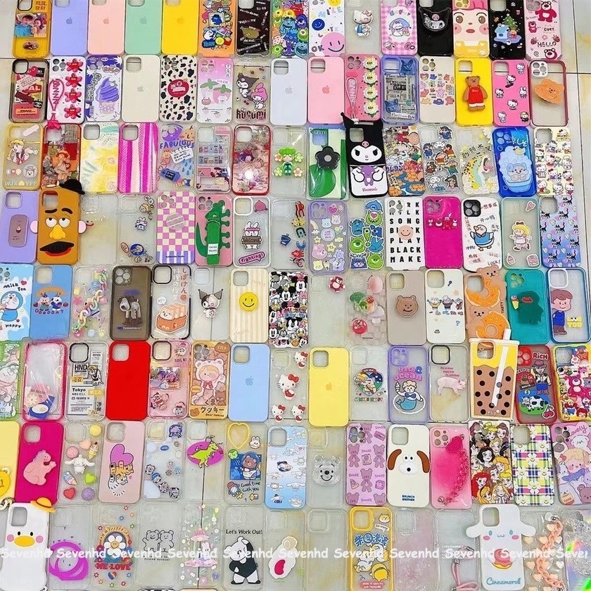 Ốp điện thoại TPU hoạ tiết hoạt hình thích hợp cho iPhone 12 11 8plus 7plus 6 6s Plus 8 7 XR X 11Pro Max XS MAX