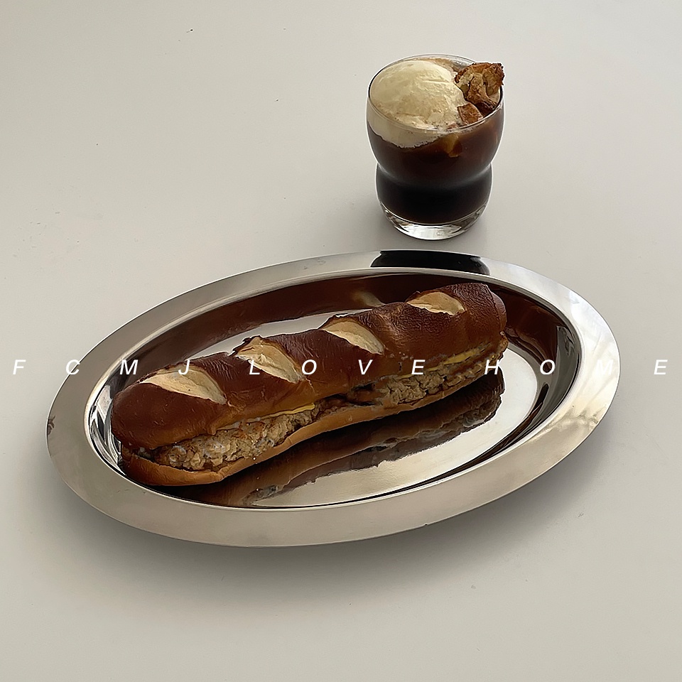 Khay đựng thức ăn bằng thép không gỉ tiện dụng cho gia đình