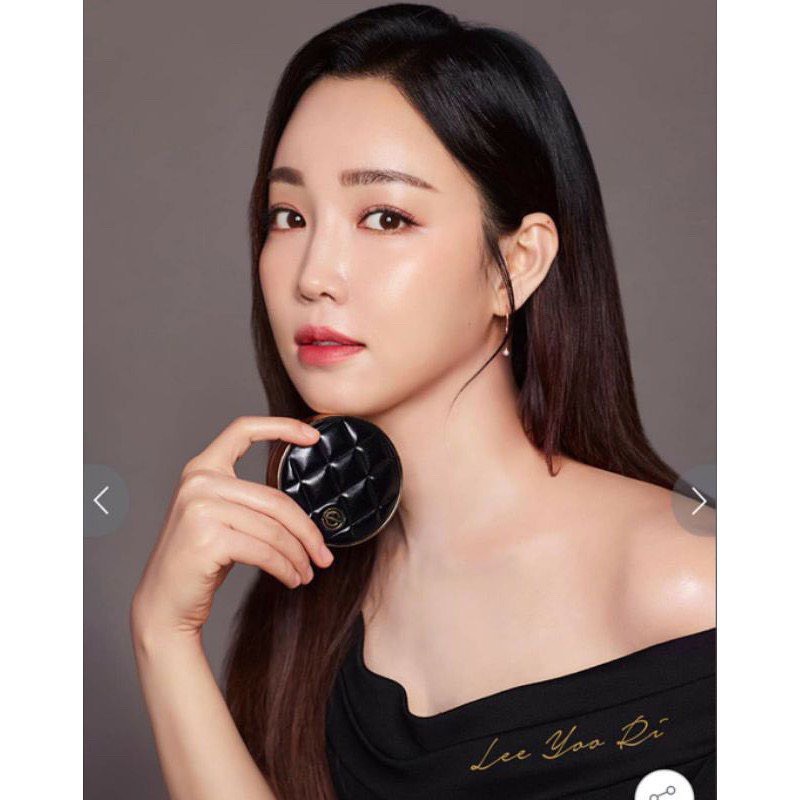 Phấn Nước DPC Pink Aura Cushion Dia Limited Edition mẫu vỏ da đen kèm lõi | BigBuy360 - bigbuy360.vn