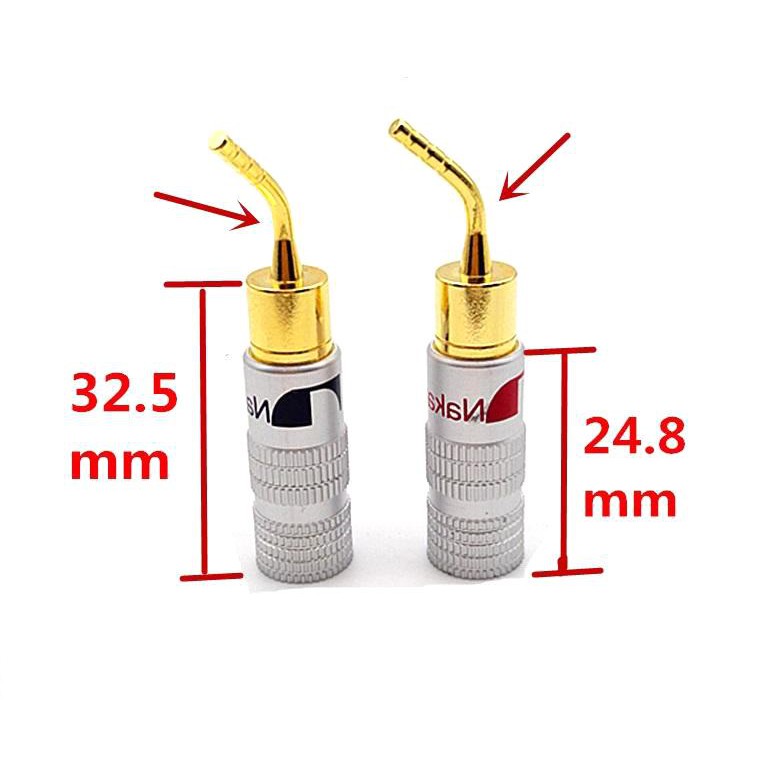 04 cái jack loa mỏ chim NaKaMiChi/ 04 cái Jack mỏ chim Nakamichi