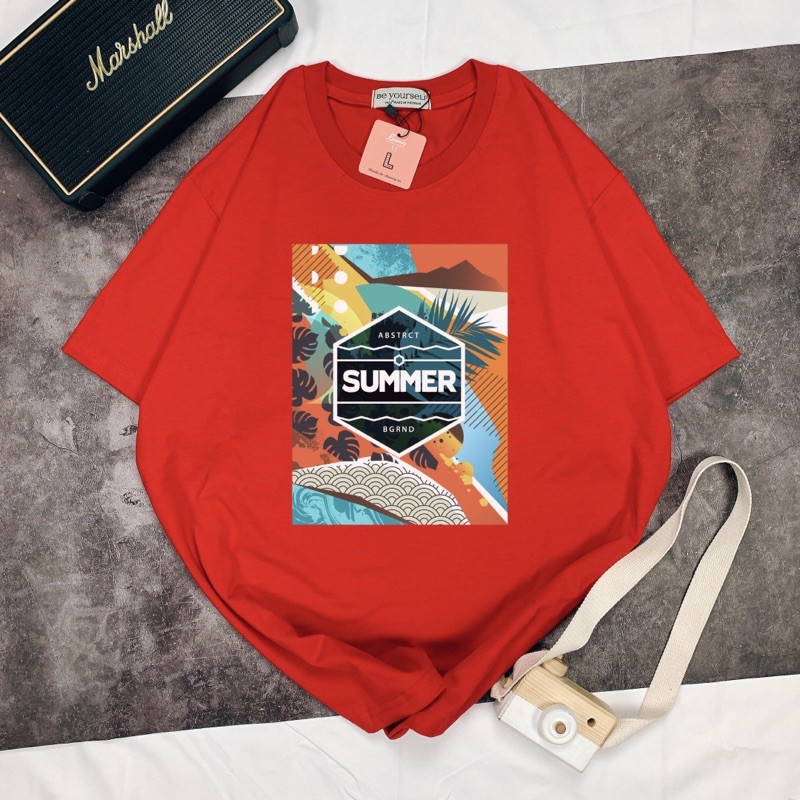 Áo Thun Tay Ngắn UNISEX SUMMER - Hình chụp thật (Đủ size M-L-XL-XXL)