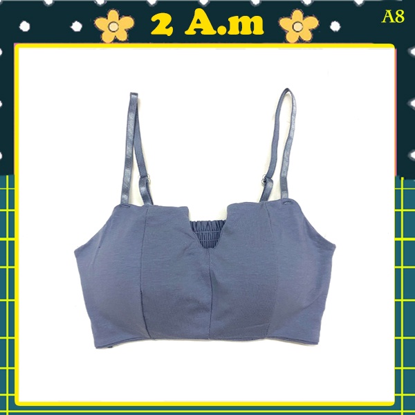[HÀNG CHẤT LƯỢNG] Áo Lót Nữ  - Áo Bra Nữ Croptop Thời Trang 2 Dây Gợi Cảm Nhiều Màu A8 | BigBuy360 - bigbuy360.vn