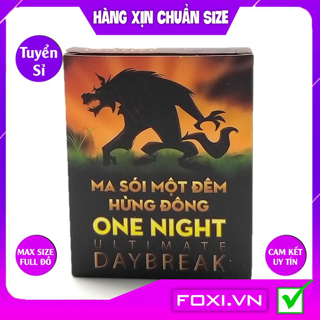 Boardgame Ma Sói One Night Ultimate Day Break-Phiên bản Việt Hóa-Cao Cấp-Trò chơi trí tuệ hay-Gắn kết tình cảm bạn bè