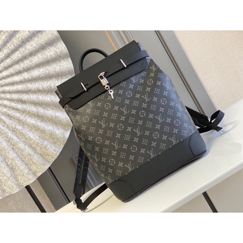 Balo nam mẫu mới có khoá thương hiệu thời trang cao cấp Louis Vuitton LV Steamer hàng vip 1-1