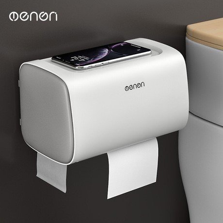 Hộp Đựng Giấy Vệ Sinh Cao Cấp OENON 2 Ngăn Chống Nước, Thiết Bị Nhà Tắm Dán Tường Tiện Lợi -Tặng Kèm Miếng Dán