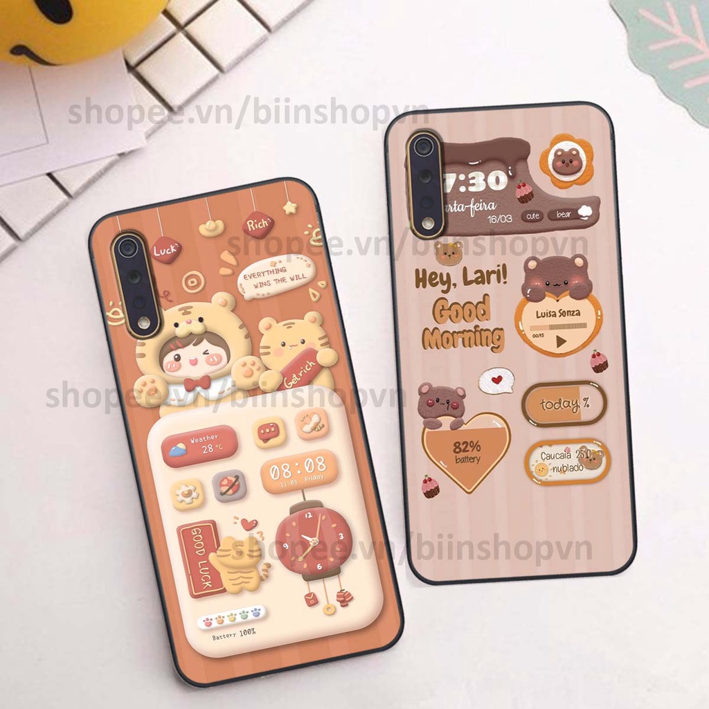 Ốp Vivo S1 / S1 Pro in 3D icon gấu nổi siêu xinh, siêu đáng yêu, cá tính phong cách