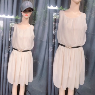 Đầm voan sát nách combo