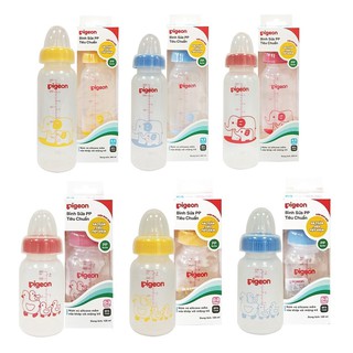 Bình sữa Pigeon PP cổ hẹp 120/240ml chính hãng