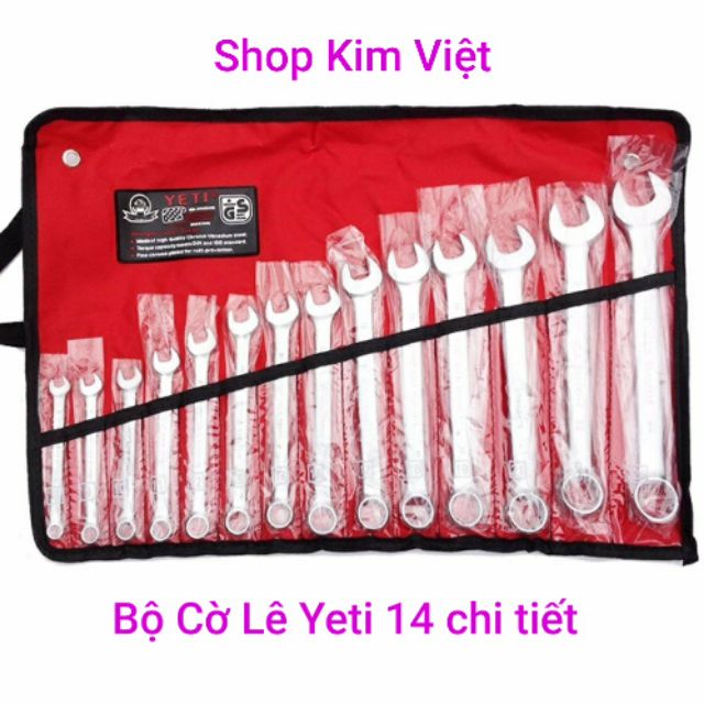 Bộ Cờ lê Yeti 14 chi tiết Sữa chữa xe máy, ô tô.