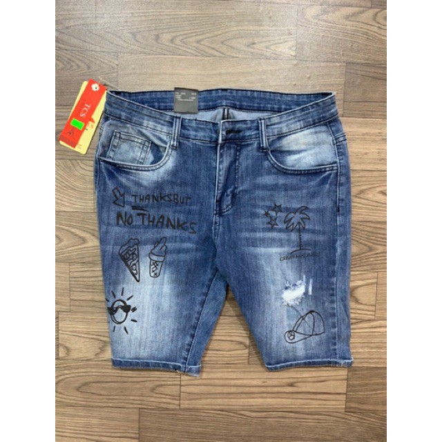 [ĐẸP HƠN NGƯỜI YÊU CŨ !!!] Quần short jean nam cao cấp hàn quốc đẹp giá rẻ TCS 3843