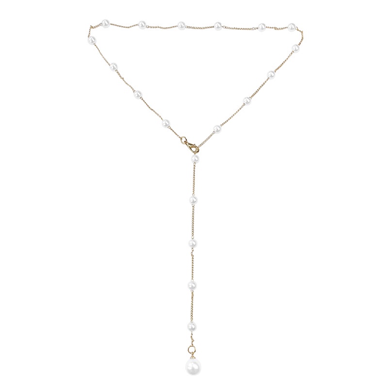 Vòng cổ Choker Đính Hạt Ngọc Trai Thời Trang