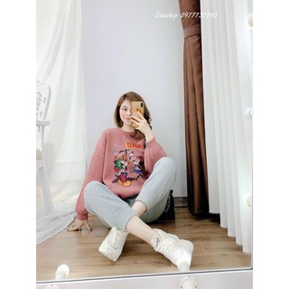 Bộ nỉ bông hình mickey cho nữ