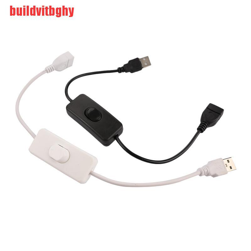 Dây Cáp Nối Dài Chuyển Đổi Cổng Usb Male Sang Female Có Công Tắc Bật / Tắt Điều Khiển Đèn