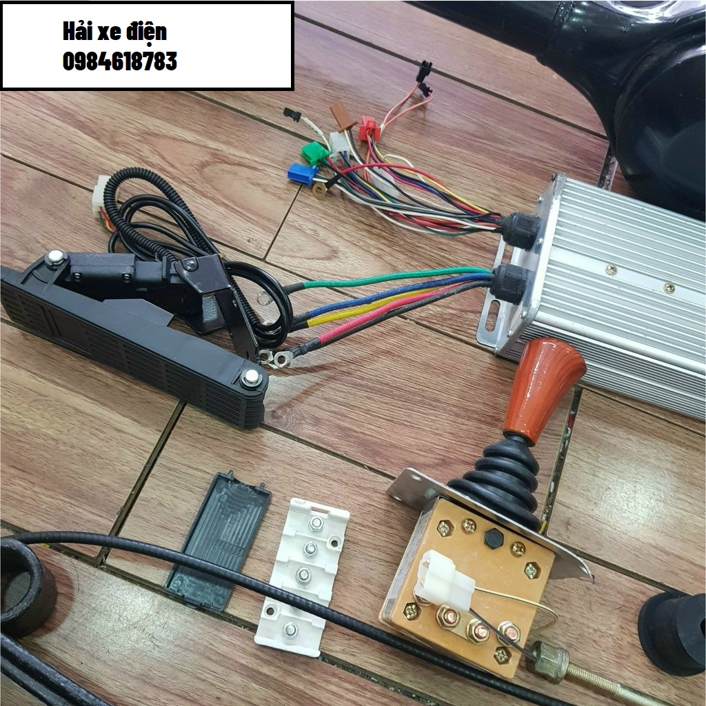 Bộ động cơ cầu sau 48v1000w visai xe ba banh bốn bánh