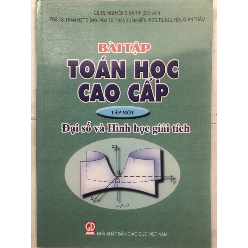 Sách - Bài tập Toán học cao cấp Tập 1: Đại số và Hình học giải tích