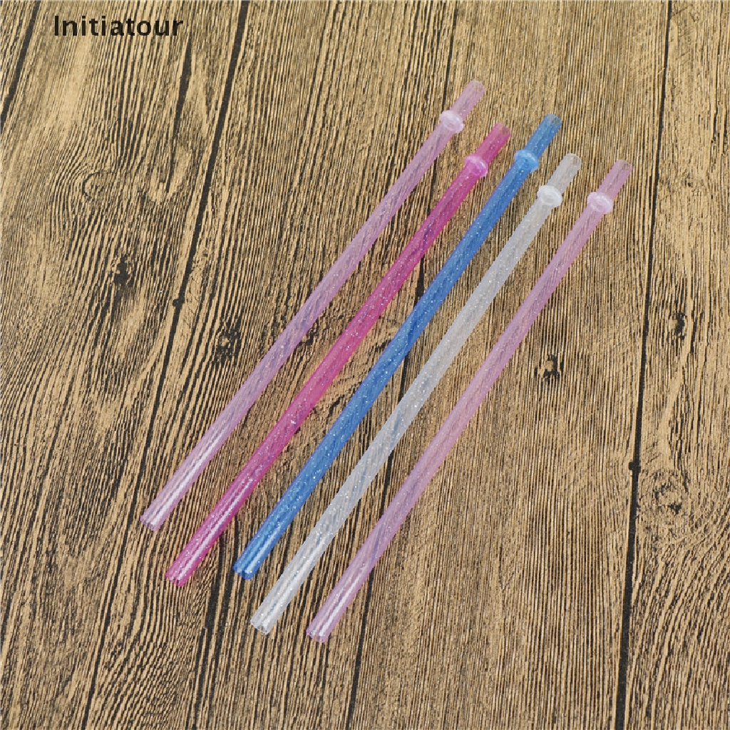 Set 25 ống hút nhựa cứng có thể tái sử dụng tiện dụng