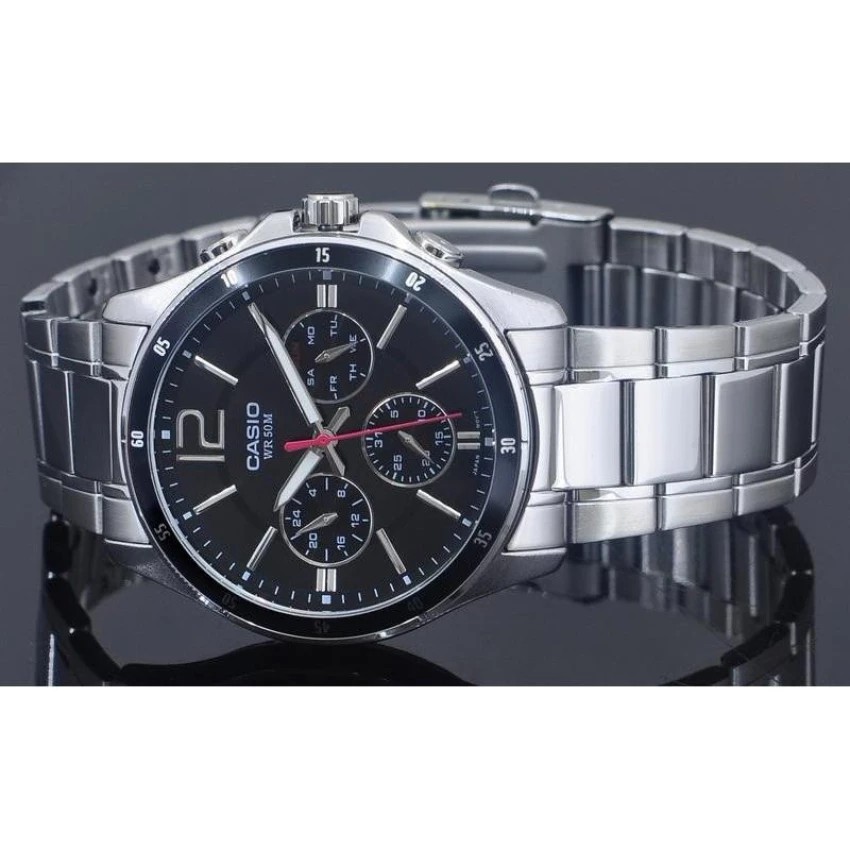 Đồng hồ nam dây kim loại Casio chính hãng Anh Khuê MTP-1374D-1AVDF