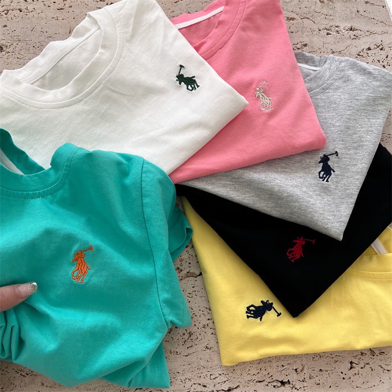 Muxin Quần Áo Trẻ Em 100% Cotton Trẻ Em Họa Tiết Hoạt Hình Thêu Bé Trai Bé Gái 0-3 Tuổi Bé Nửa Tay T