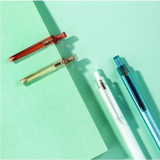 Bút mực Gel ngòi 0.5mm màu đen có thể thu gọn tiện dụng cho trường học/ văn phòng