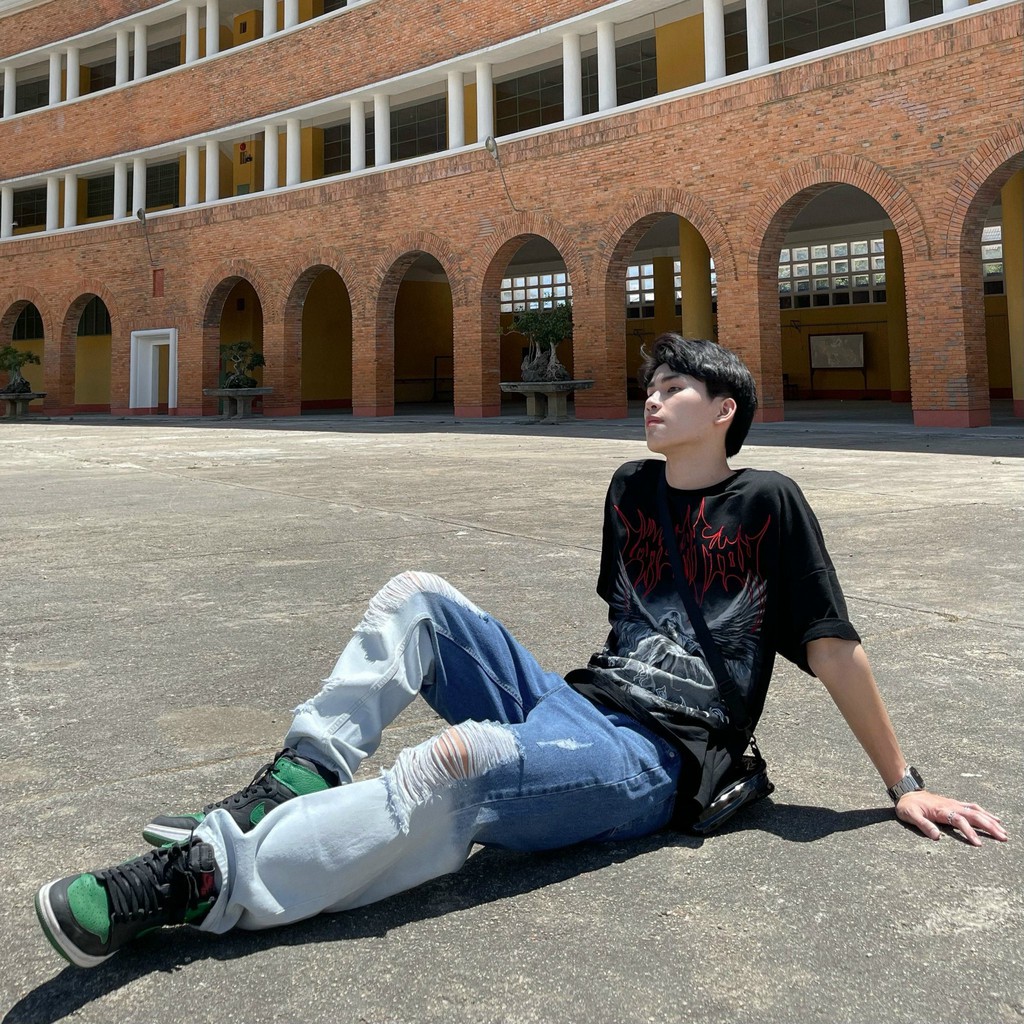 Quần jeans dài SHADE OF BLUE kiểu dáng unisex - PLAY DIRTY STREETWEAR