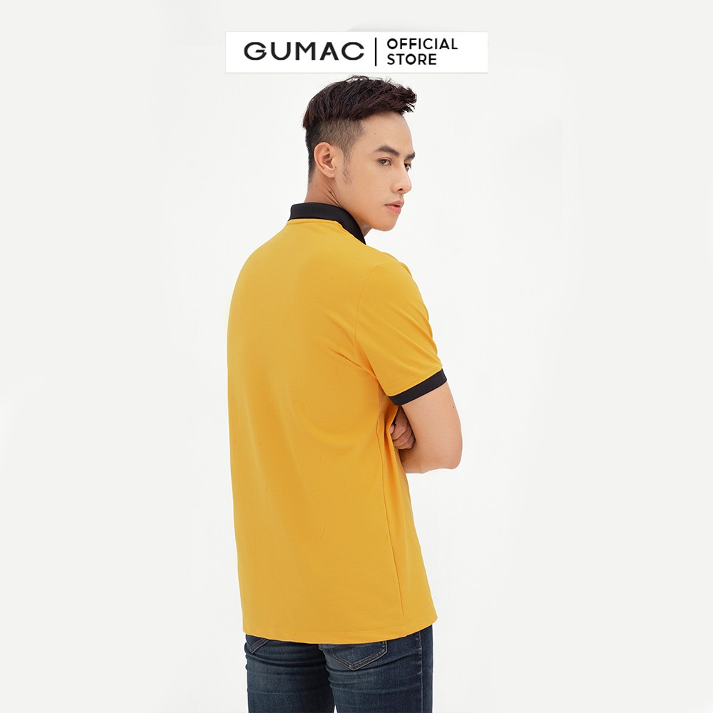 [Mã WABRGD12 giảm 10% đơn 250K] Áo thun nam polo thêu trái tim GUMAC tay ngắn thun cá sấu ATNB5101 | BigBuy360 - bigbuy360.vn