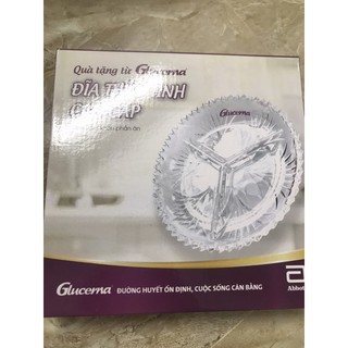 Đĩa thuỷ tinh chia ngăn cao cấp hàng khuyến mại sữa glucerna