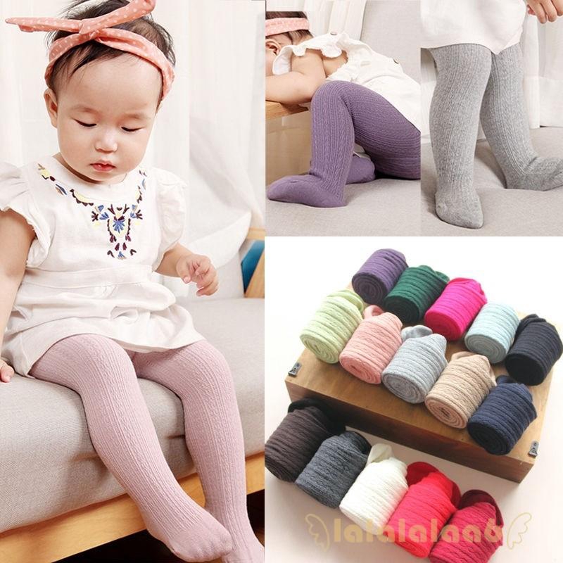 Quần tất chất liệu cotton co giãn giúp giữ ấm dành cho bé gái