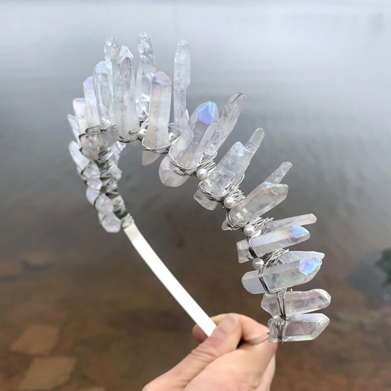 Băng Đô Cài Tóc Hình Vương Miện Có Đính Đá