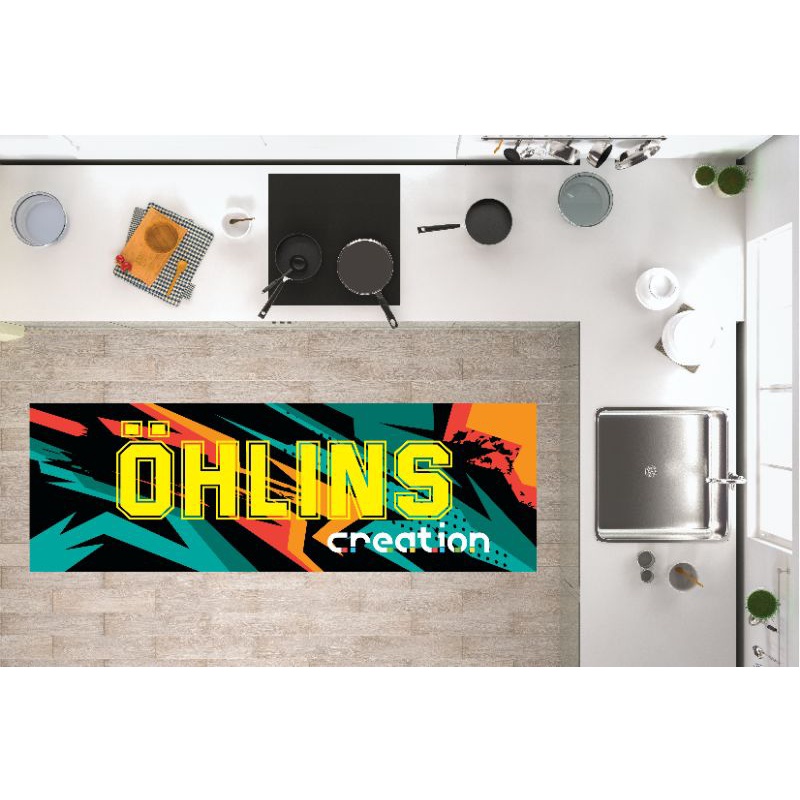 Thảm lót xe máy kiểu Racing 60X2M