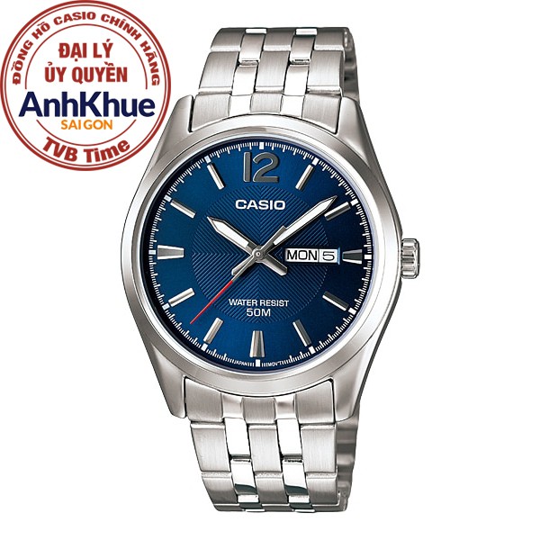 Đồng hồ nam dây kim loại Casio chính hãng Anh Khuê MTP-1335D-2AVDF (38mm)
