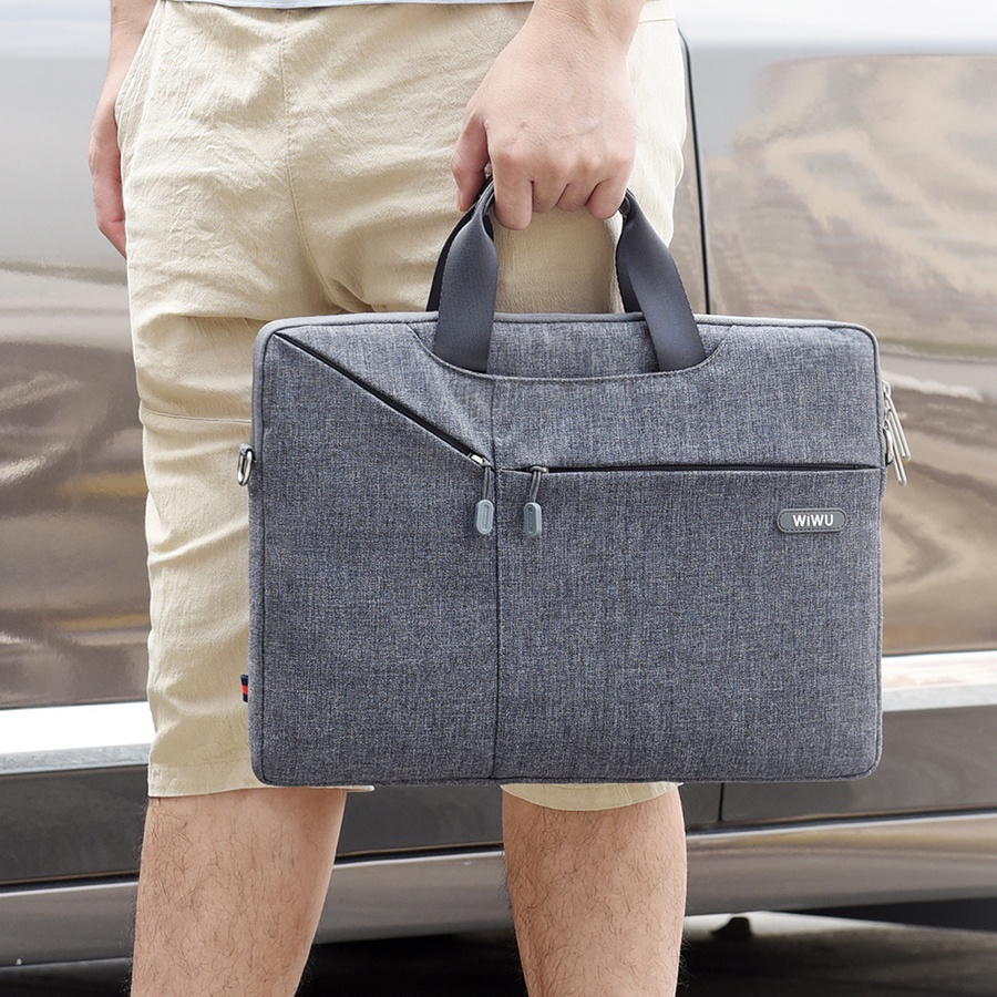 Cặp Túi Đựng Laptop Mácbook SMTech Wiwu Sleeve Case W31 Đủ Kích Thước 13 inch 14 inch 15.6 inch Chống Sốc, Chống Nước