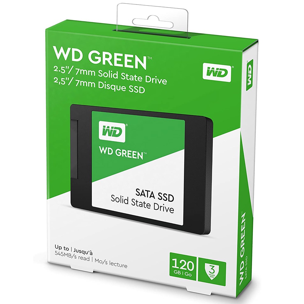 Ổ CỨNG SSD 120G WESTERN DIGITAL GREEN Chính hãng. XÀI CHO PC VÀ LAPTOP ĐỀU ĐƯỢC. VI TÍNH QUỐC DUY