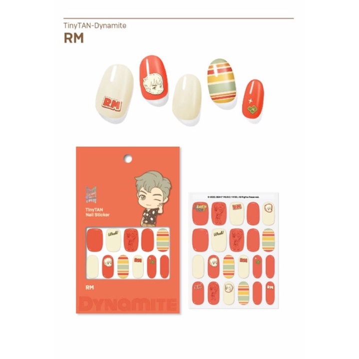 Miếng Dán Móng TinyTAN Hình BTS Dynamite