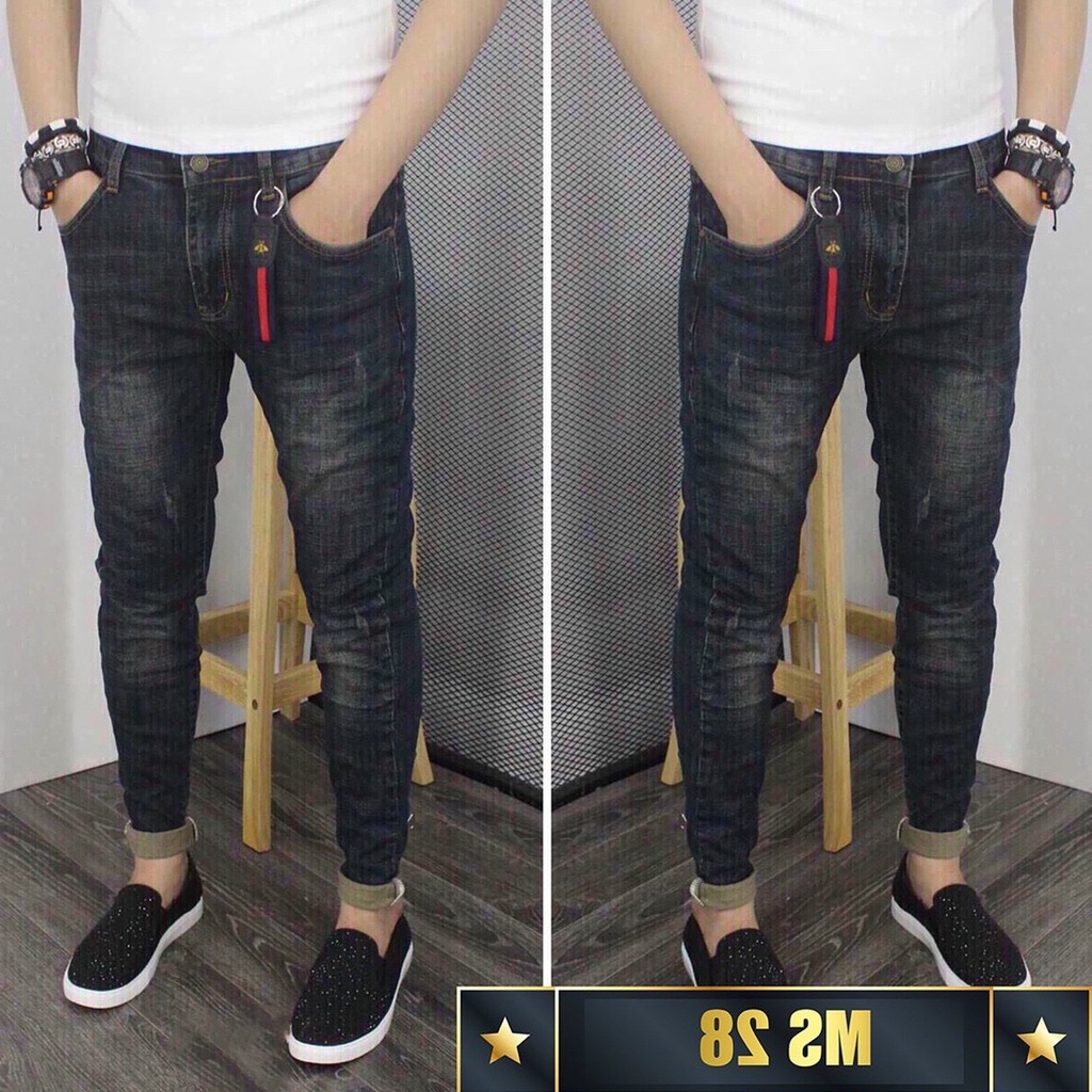 Quần jean nam đen xước cao cấp-chất bò co dãn 4 chiều-from chuẫn thời trang Lady-Hn Store88 o6