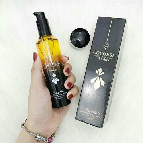 Tinh dầu dưỡng tóc Cocoesl Amber 60ml, Tinh dầu dưỡng phục hồi tóc khô sơ hư tổn, ngăn rụng tóc